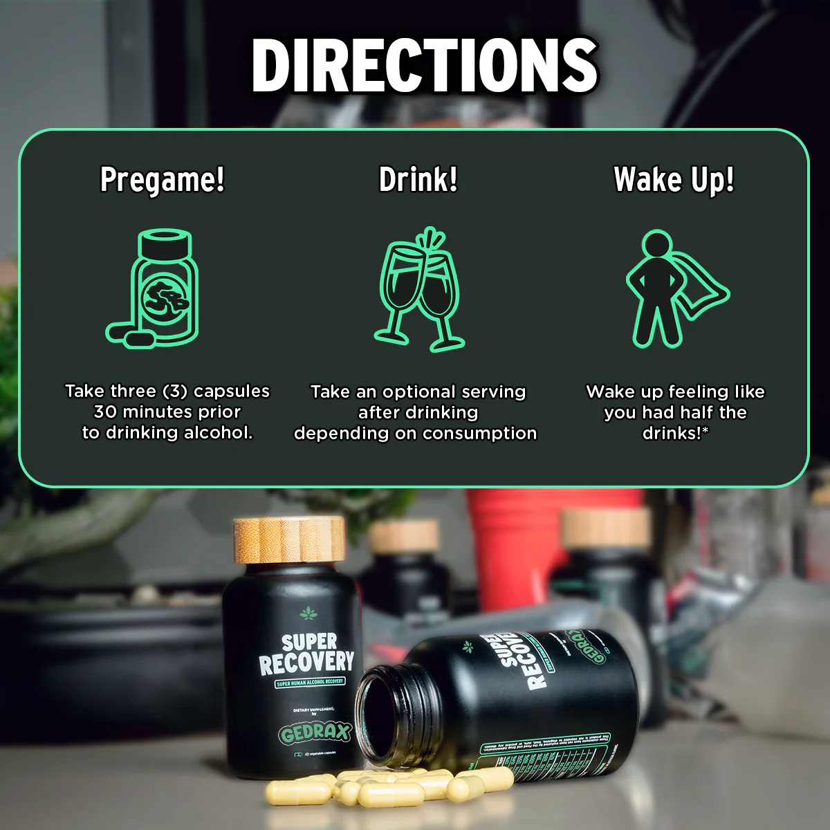 GEDRAX Super Recovery + Super Liver